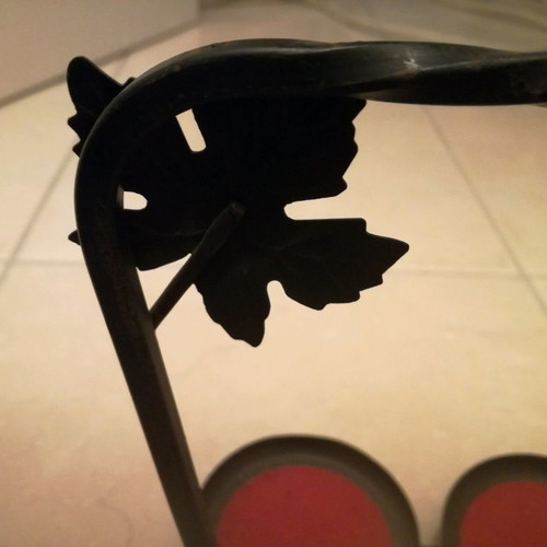 Metal candle holder for six tealights used