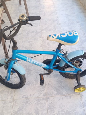 Clermont kids bicycle used, blue, drum and counter brakes