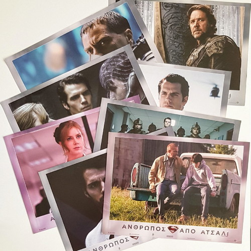 Man of Steel Movie Posters Set of 8 Like New