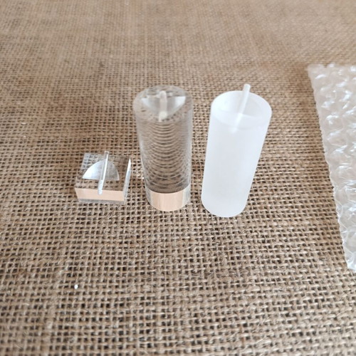 Jewelry display stands set of 3, plexiglass like new
