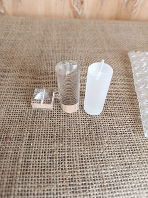 Jewelry display stands set of 3, plexiglass like new
