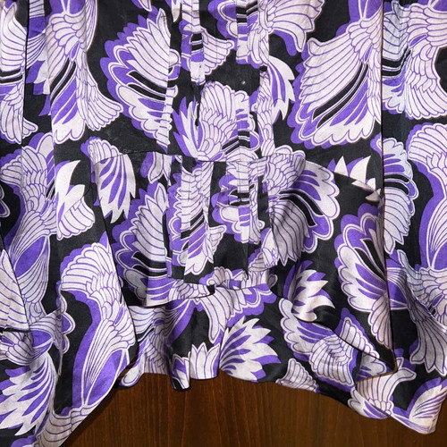 GF Ferre short dress blouse used, all silk, size L