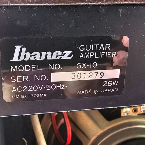 Ibanez GX10 guitar amplifier, 1980s, made in Japan