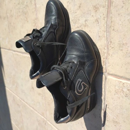 Wedge Sneakers Seven size 38 used, black with metallic details