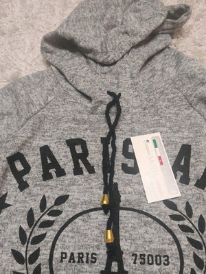 Hoodie new, size S, black and gray