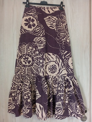 Zara skirt used, size S 36 8, beige brown