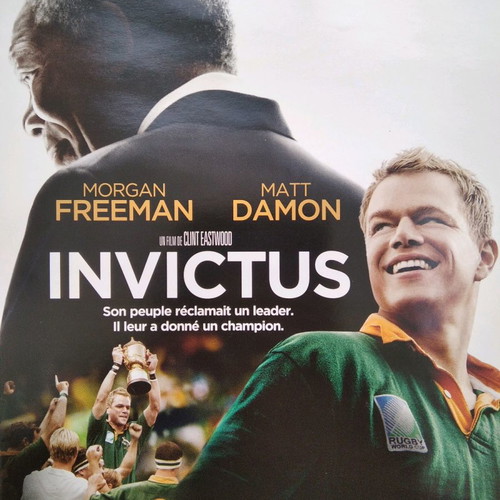Invictus DVD used with English and French language, subtitles