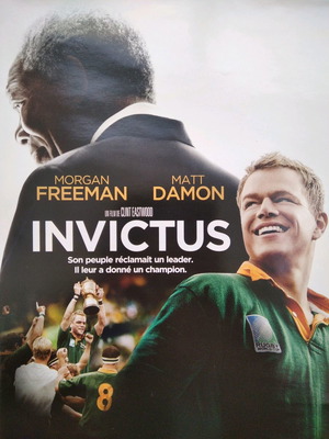Invictus DVD used with English and French language, subtitles