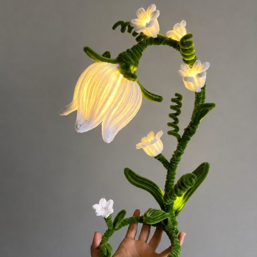 Eternal Plush Wire Lamp handmade