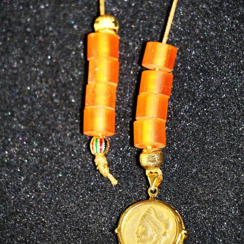 Begleri Konstantinos Kanaris amber with 24K gold handmade, INDICO JEWELLS
