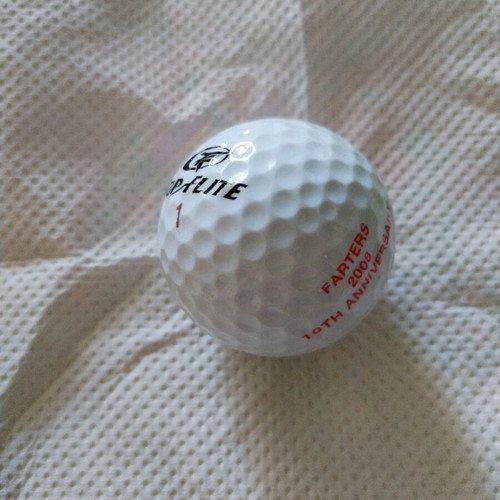 Top Flitte 1 golf ball white, 10th anniversary 2008, new