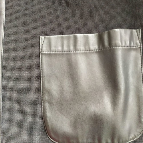 Polo Ralph Lauren long vest used, black with leather details