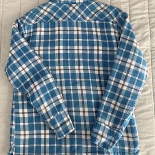 Hurley boys' jacket used, 12 years, blue and white checkered