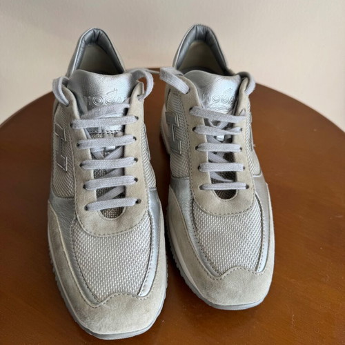 Hogan women's sneakers like new, size 38, white and silver