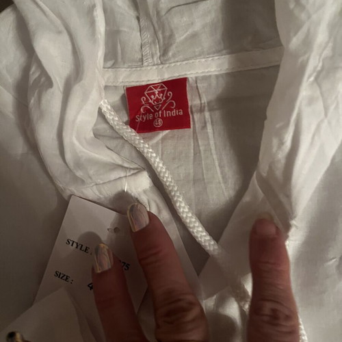 Shirts with hood new, size 48, cotton, white