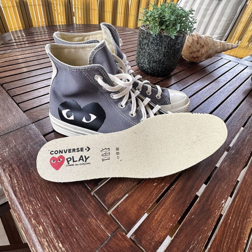 Comme De Garcon Converse Play sneakers, grey, size 42.5