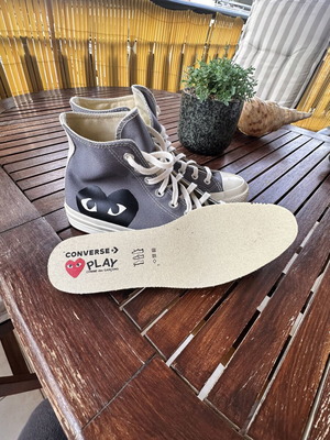 Comme De Garcon Converse Play sneakers, grey, size 42.5