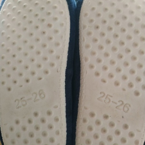 Boys' winter slippers like new, size 25-26, blue