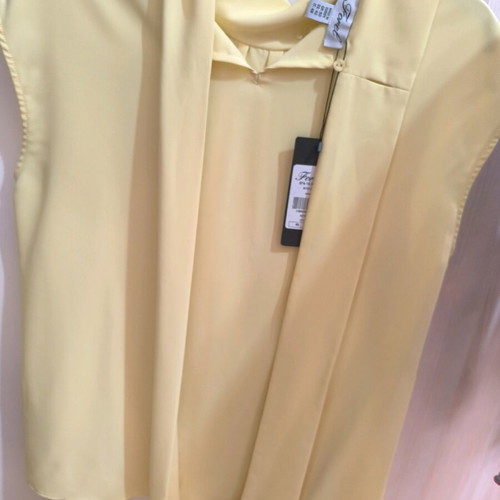 Forel Sleeveless Shirt New Yellow Size L