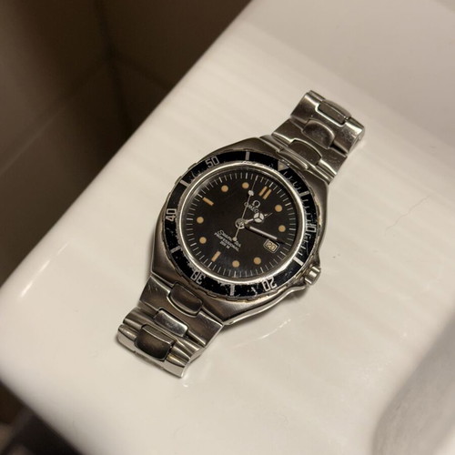 Omega Seamaster Pre Bond wristwatch used, silver, serviced
