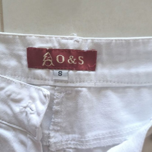 Fabric shorts Small size white like new with side drawstrings