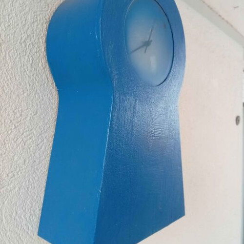 Clock with cabinet used, dimensions 45x27x14 cm