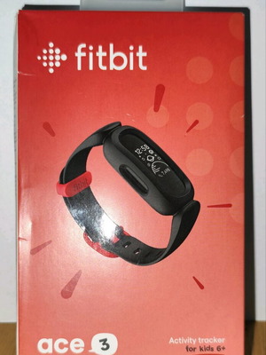 Fitbit Ace 3 Black/Racer Red smart band new