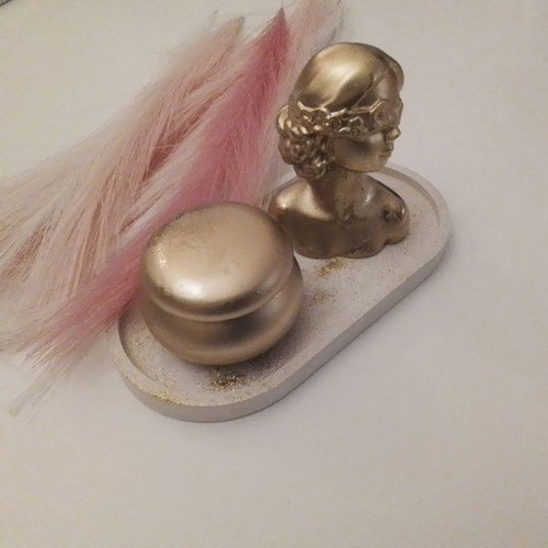 Decorative set white and gold, new