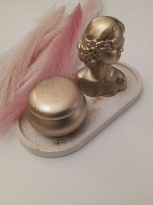 Decorative set white and gold, new