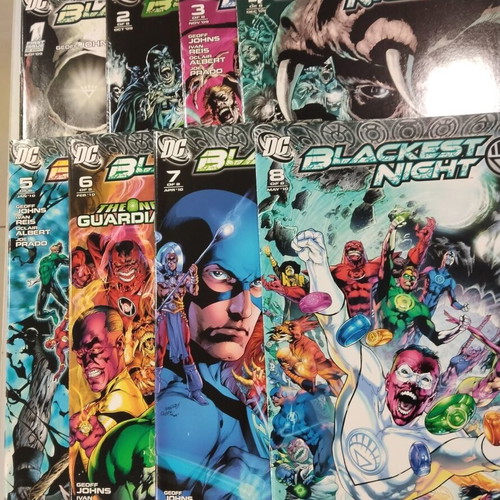 Blackest Night set of 8 comics like new, complete series
