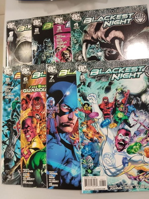 Blackest Night set of 8 comics like new, complete series