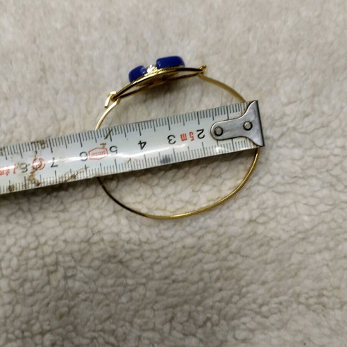 Bracelet openable new, blue and gold
