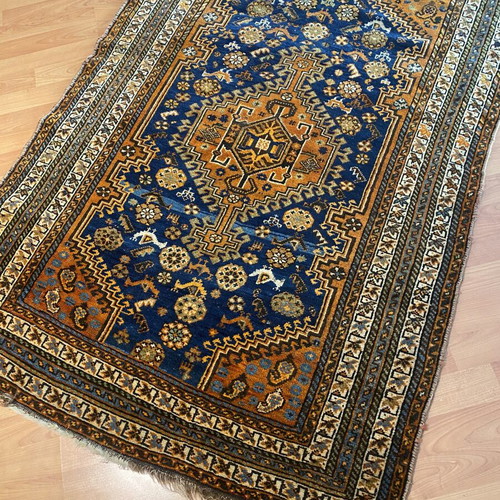Qashqai handmade wool pile rug like new, authentic Persian 1.70x1.10m