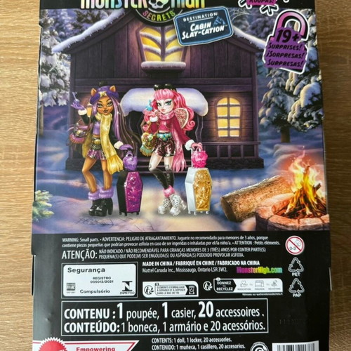 Monster High Skulltimate Secrets Cabin Slay-Cation Clawdeen Wolf Doll new