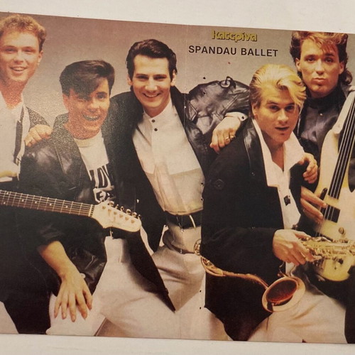 Wham - Spandau Ballet Insert Poster from magazine Katerina In good condition Price 4 Euros