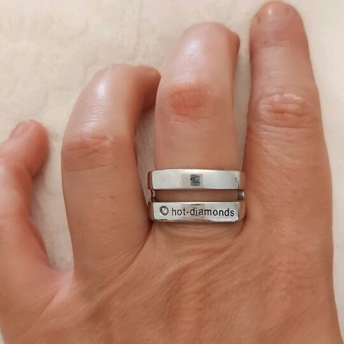 Silver Hot Diamonds 925 Ring Links Of London like new