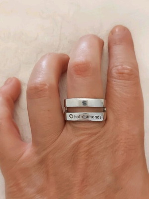 Ασημένιο δαχτυλίδι Hot Diamonds 925 Links Of London σαν καινούργιο