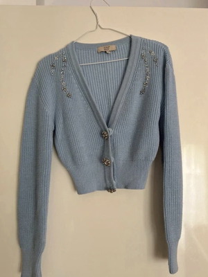 Zini boutique cardigan like new turquoise
