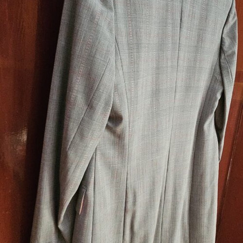 Escada women's coat used, gray and red, size XL