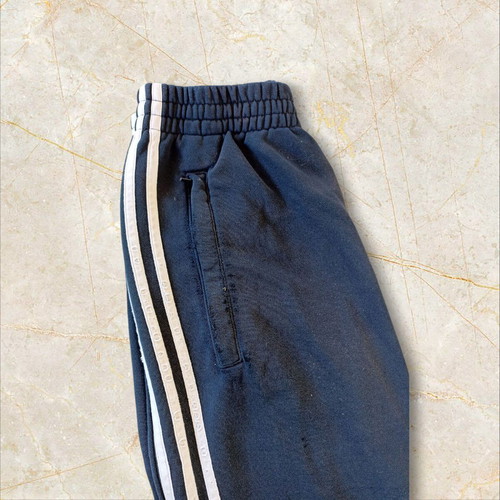 Adidas Climalite tracksuit used, black with white stripe, Small