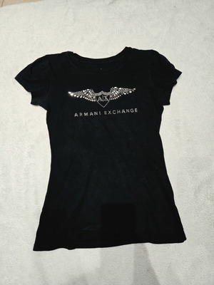 Armani Exchange T-shirt black, like new, sizes XS and S