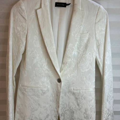 Massimo Dutti white jacket like new, size M