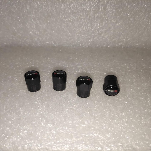 Nismo Aluminum Tire Valve Caps set of 4, like new, black