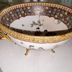 Satsuma Porcelain Set 4 pieces Famille Rose
