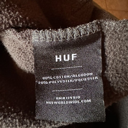 HUF Wild Flowers hoodie, large, gray