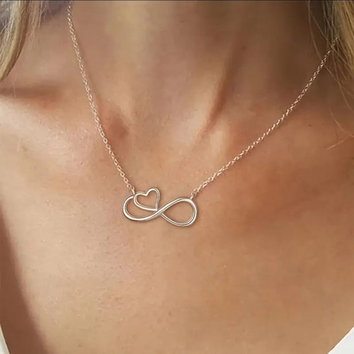 Minimal necklace new stainless steel 316L silver