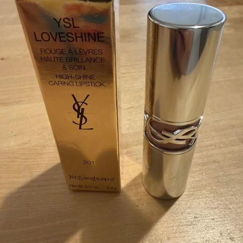 YSL Loveshine Wet Shine Lipstick 201 Rosewood Blush