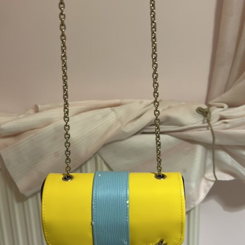Axel bag used, crossbody, white with discoloration