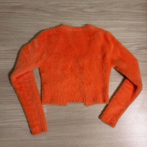 Jacquemus La Maille Neve cardigan orange like new, size 38 FR