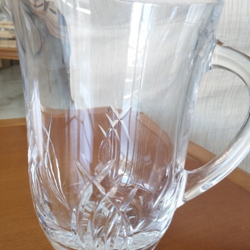 Vintage Arcoroc France Canterbury Crocus glass pitcher like new